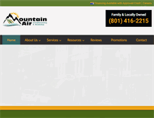 Tablet Screenshot of mountainairutah.com